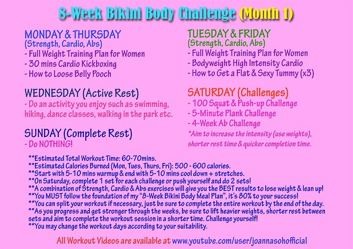 verlegen Nat Sinis 8-Week Bikini Body Plan